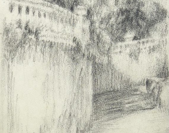 Henri LE SIDANER (1862 - 1939)<br /><em>La Balustrade</em>
