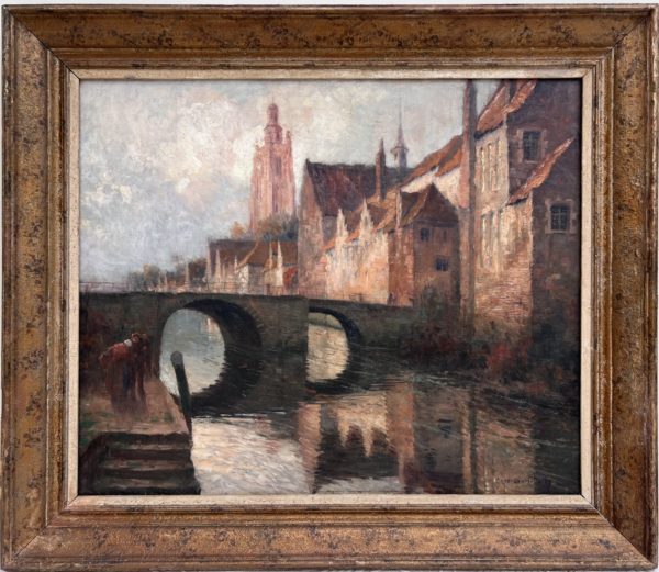 Georges Hippolyte DILLY (1874-1941)<br /><em>Canal à Bruges</em>