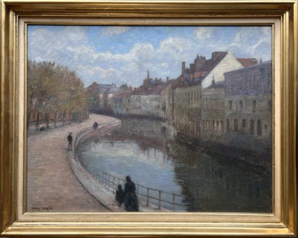 Henri DUHEM (1860-1941)<br /><em>Les Quais de la Scarpe à Douai</em>
