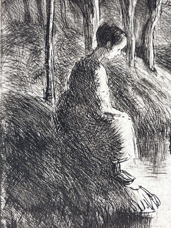 Camille PISSARRO (1830-1903)<br /><em>Vachère au bord de l'eau</em> – Image 2